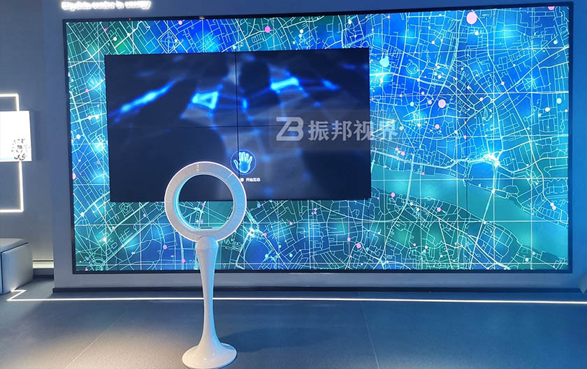 科技展廳中的手勢識別展項